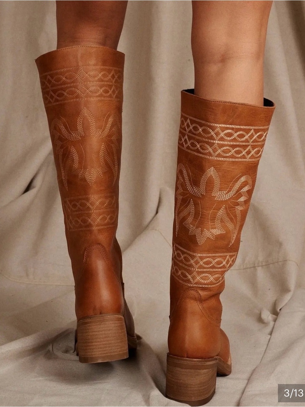 NWT Free People x Dingo Avalon
Embroidered Western Campus Boots Russet Leather - Picture 3 of 3